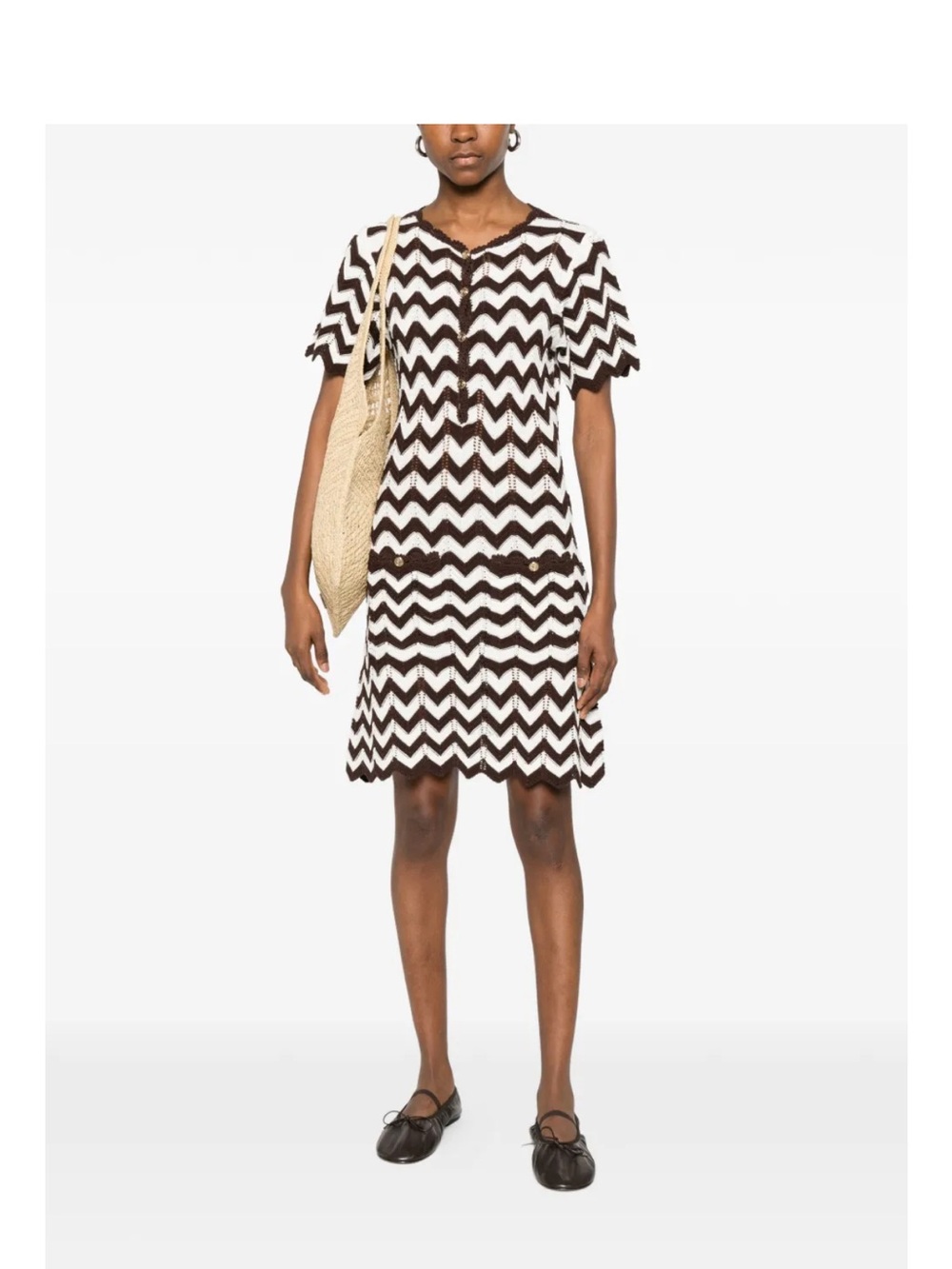 MAJE
Zigzag Crochet Dress size 38/medium
